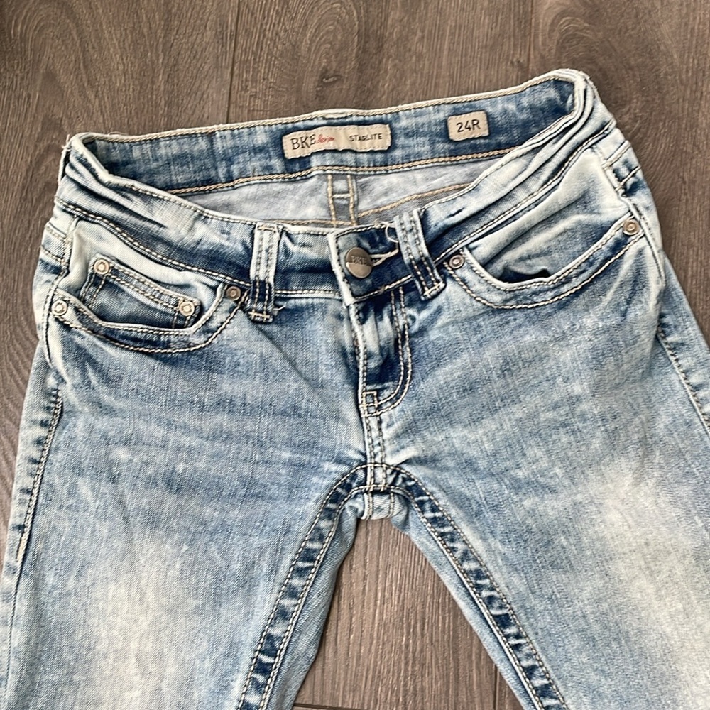 Starlite BKE jeans acid washed straight leg size 24 - Picture 6 of 14
